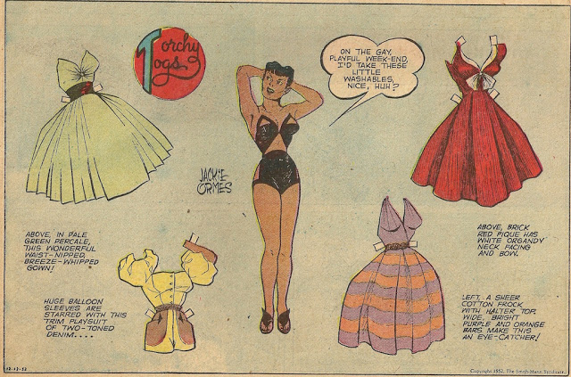 1950s Vintage Paper Doll: Torchy Togs, 1952 Black Women Paper Doll