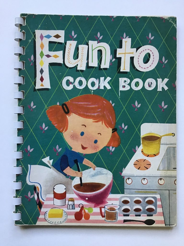 Adorable kids’ cookbook, put out by Carnation Company in 1955. By Margie Blake