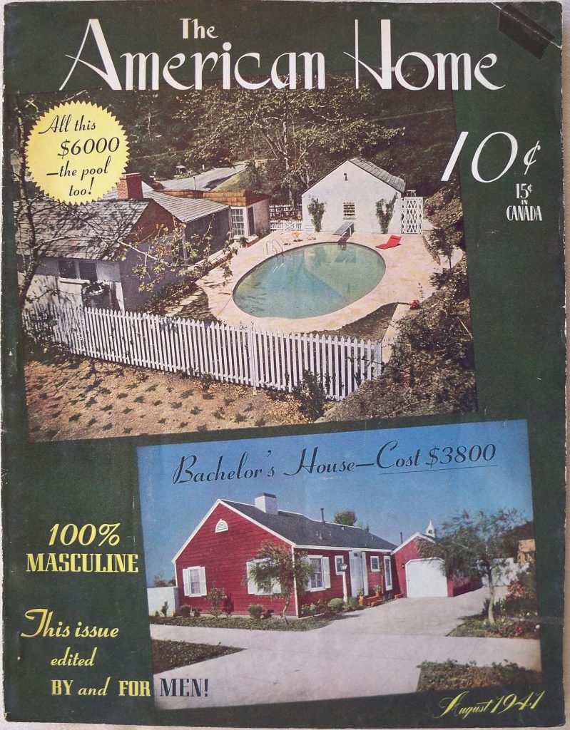 The American Home, August 1941. Vintage Magazine featuring 1940s homes. 1940s vintage magazine cover. 