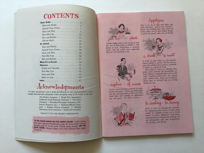 Good Housekeeping Appetizer Book Cookbook vintage party foods