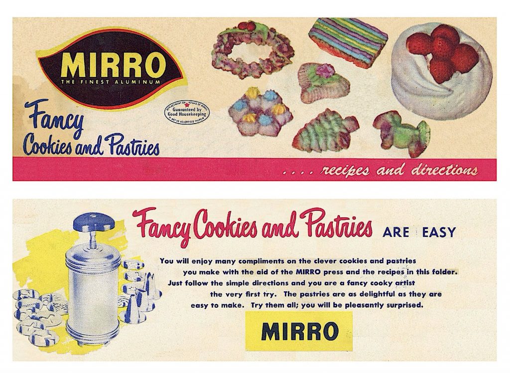 1950s Mirro Fancy Cookies And Pastries 28 Recipe Booklet-Vintage Christmas Baking Recipes