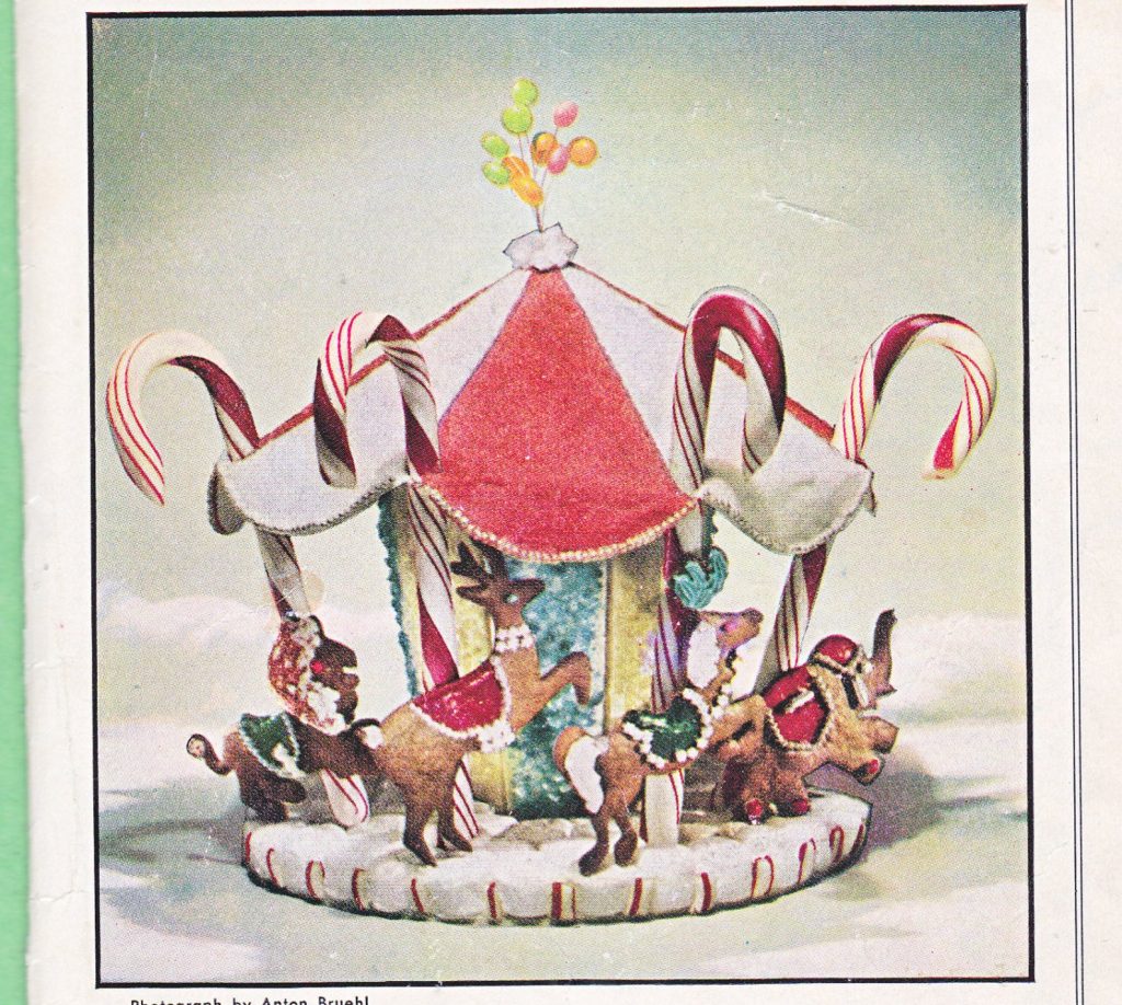 A giant cookie Merry Go Round craft and cookie recipe-1950s.