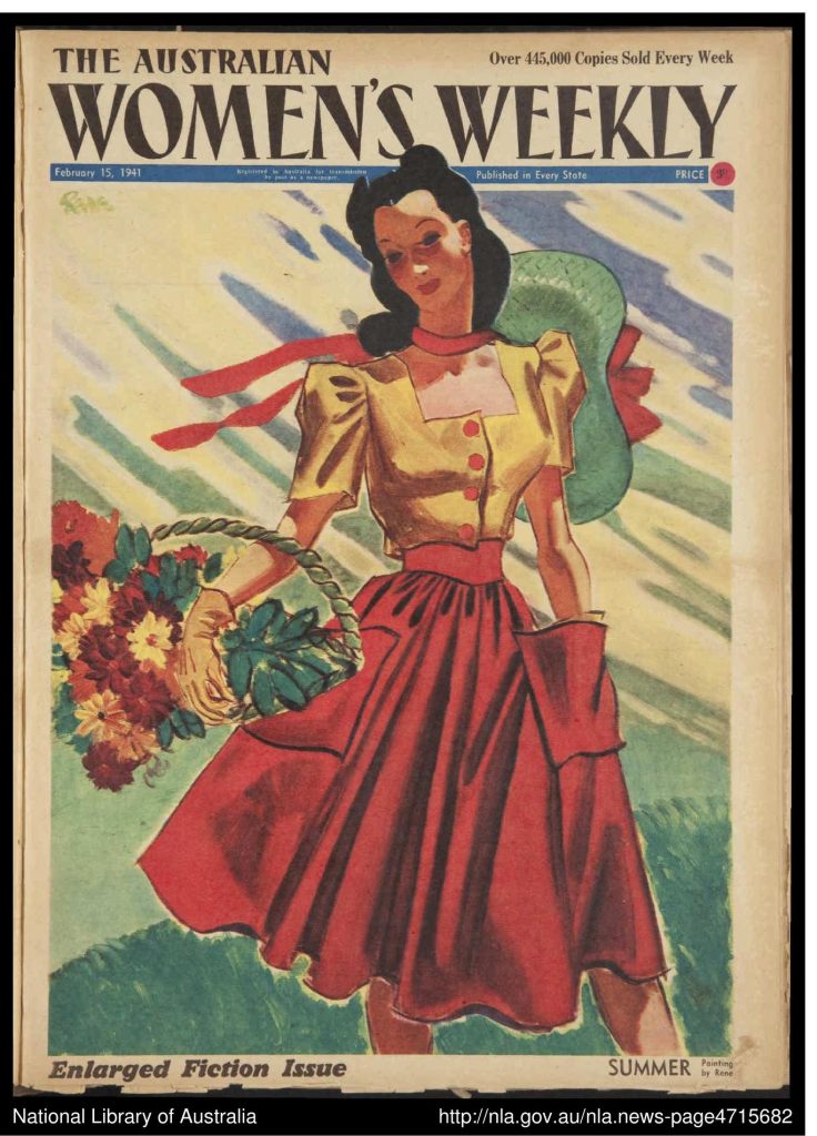 The Australian Women's Weekly 15-02-1941. Summer is here! Why not be the most stylish on the block? (what dreamy 1940s women's fashion on display). 