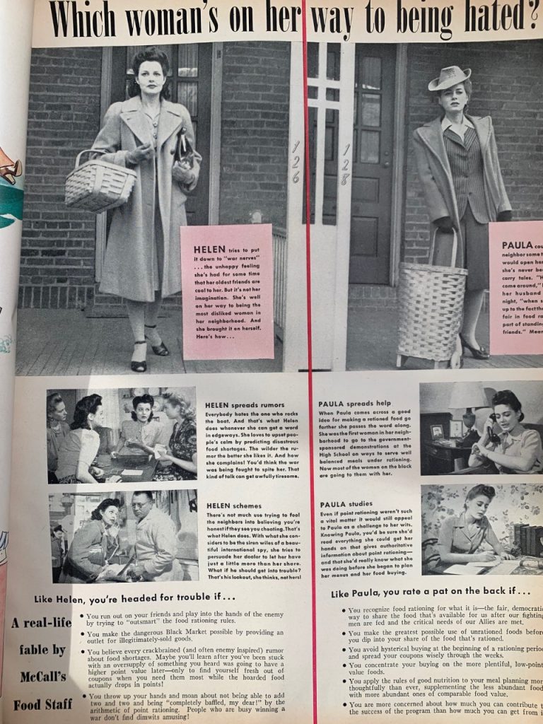 1940s Vintage Article about the right and wrong ways to help the war effort on the homefront.