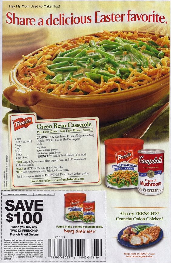 Campbell's Green Bean Casserole recipe