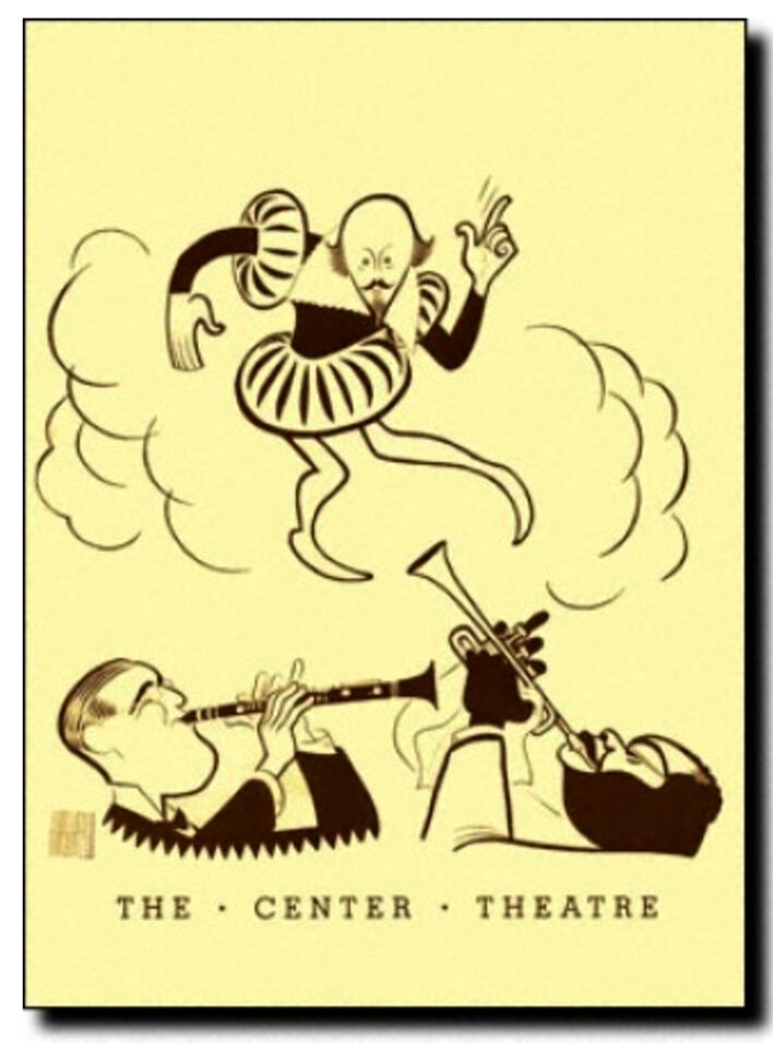 An Al Hirschfeld caricature featuring Benny Goodman and Louis Armstrong graced the cover of the 1939 Playbill for “Swingin’ the Dream.”Credit...Playbill.com