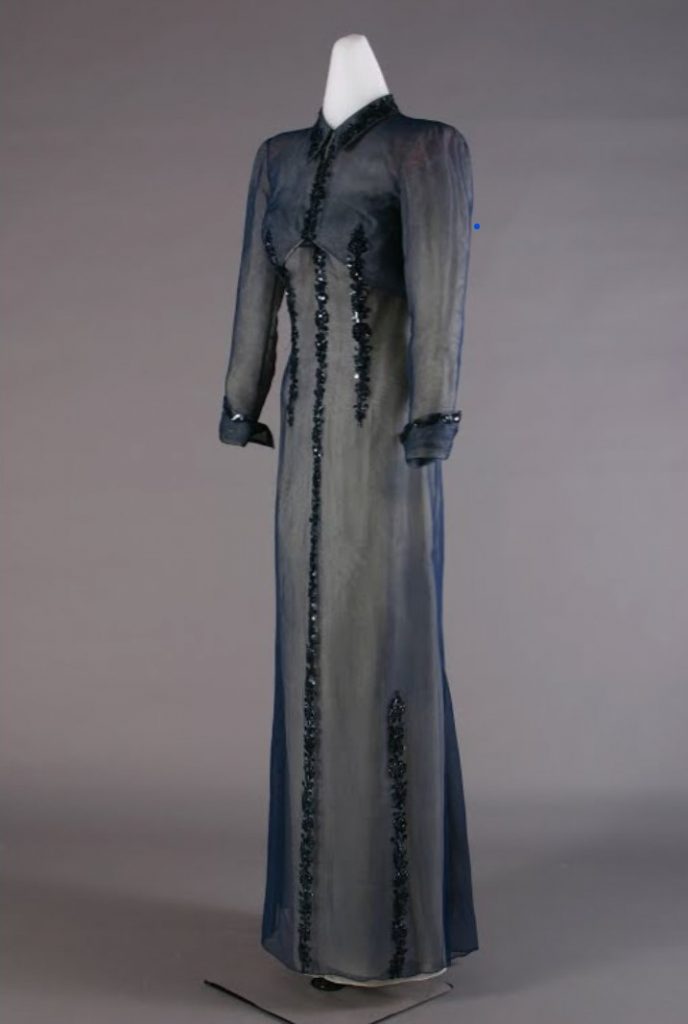 1940s Vintage Dress-Firestone wore this jacketed dress -- by American designer Carrie Munn -- to her 25th wedding anniversary celebration at New York's Ritz Hotel in 1946. 