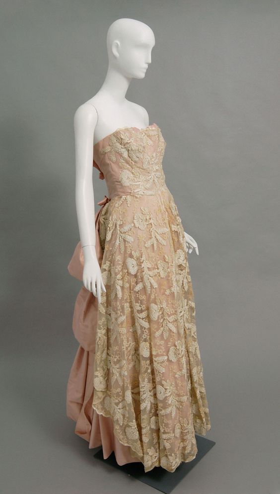 1950s Fashion: Woman's Evening Ensemble: Dress and Slip c. 1950s Designed by Carrie Munn, American, 1898 - 1984