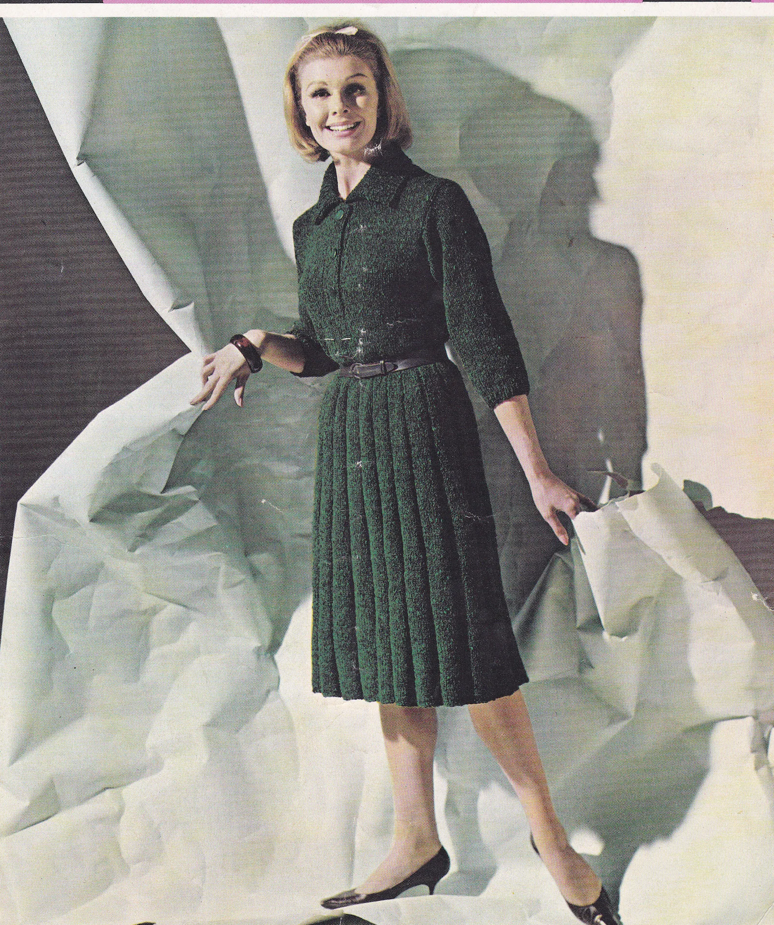 1950s Knitted Dress Knitting Pattern