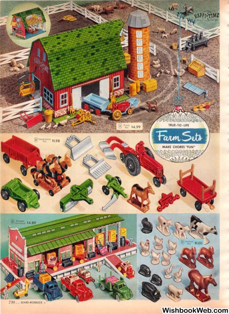 1950s Childrens Toys as seen in a 1950s Sears Christmas Catalog