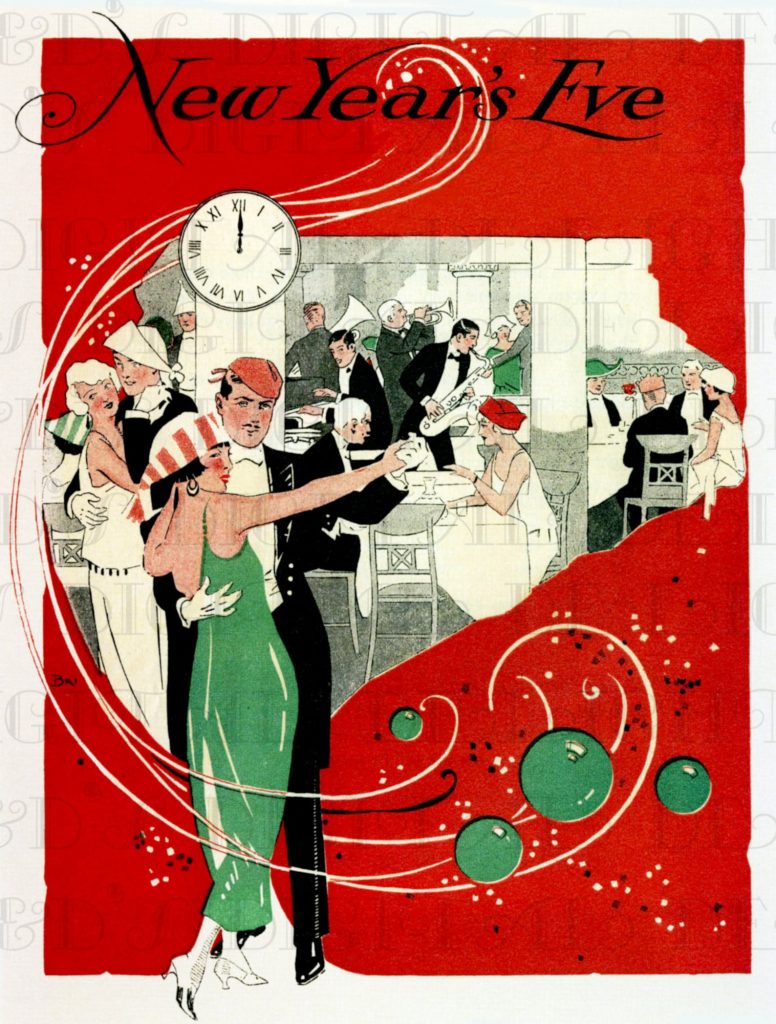 Fantastic Art Deco New Year's Eve 1920s Poster