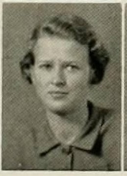 1930s vintage yearbook photo of a freshman girl in college. 1930s vintage hairstyle inspiration.