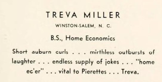 1940s vintage yearbook page