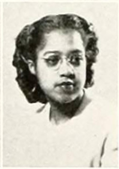 1940s Vintage Yearbook from 1946 of a young Black Woman as a freshman in her college