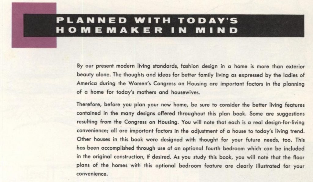 1950s Modern home Catalog featuring details on 1950s Interior Design and floor plans for your future 1950s house. 