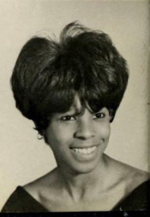 1960s Vintage Yearbook photo of a young Black Woman in College in her Senior Photo