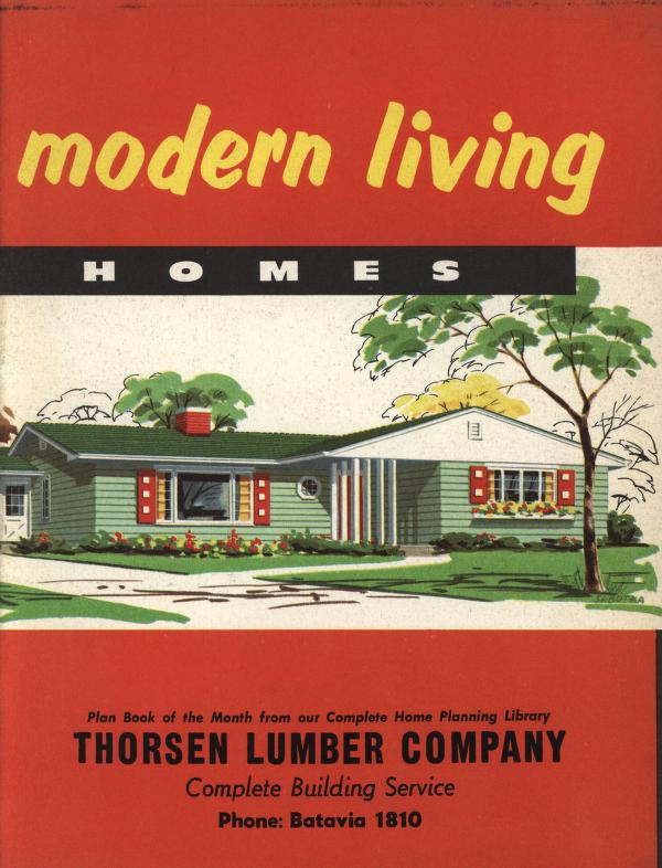 Mid Century Modern Home Catalog MCM Home layouts from 1958 catalog