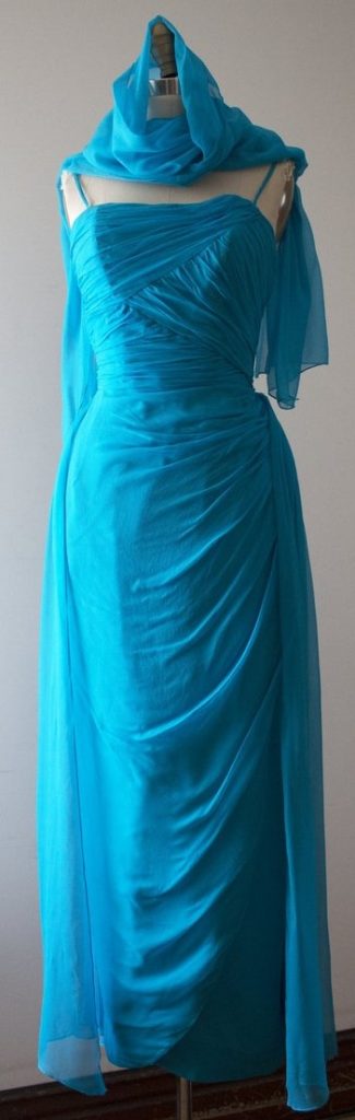 vintage 1960s Emma Domb chiffon gown