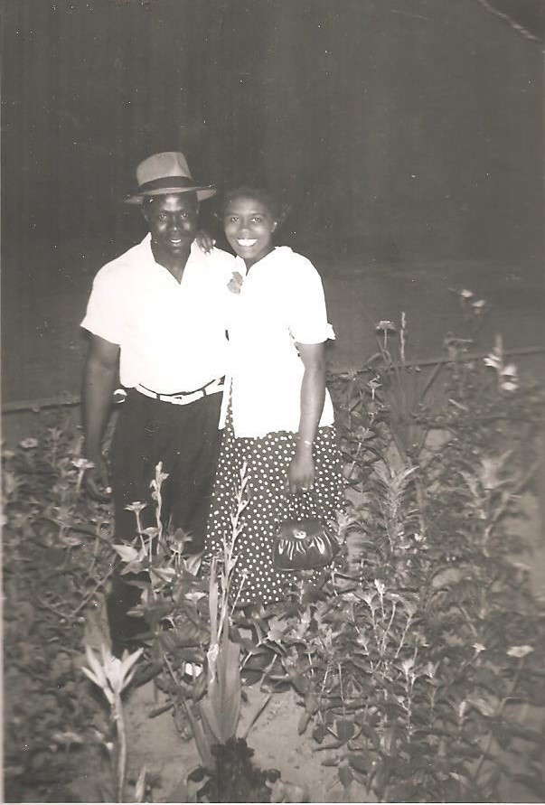 1950s Vintage Image of a Black Couple posing for a picture together