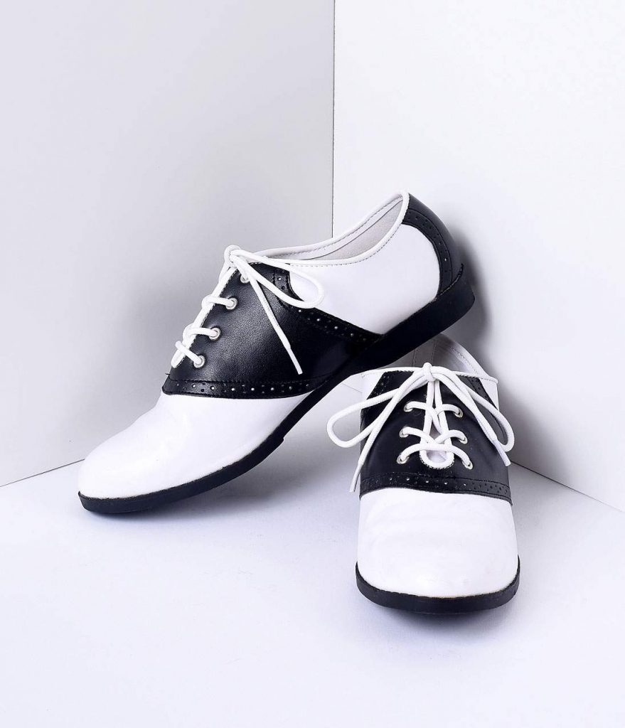 1950s Black and White Saddle Shoes NEW from unique Vintage