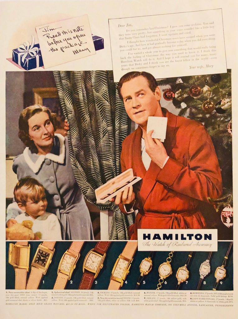 1938 Hamilton Watch Ad 1930s vintage watches for men and women