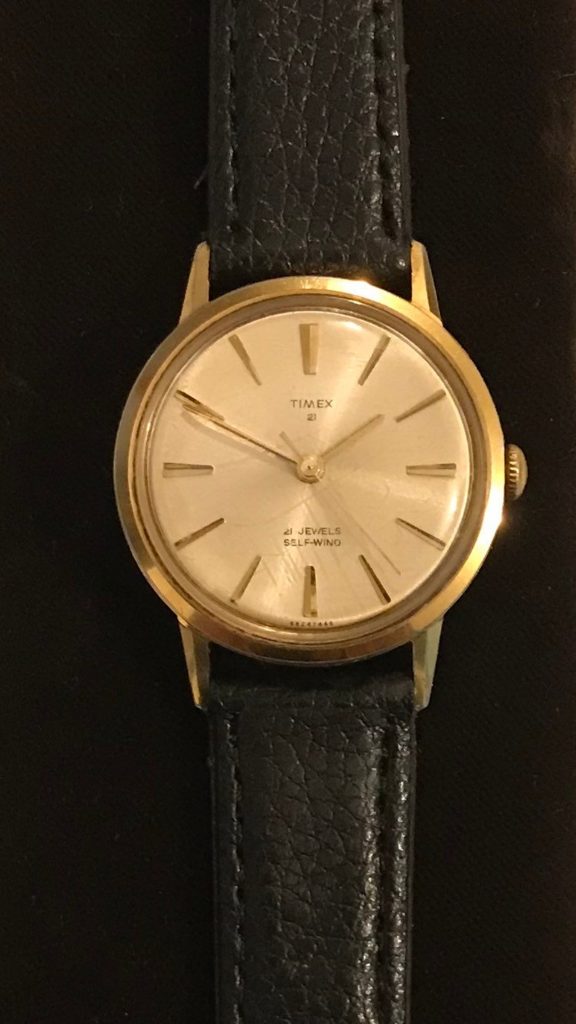 1966 Timex 21 Jewel Self Wind Watch. 1960s Vintage Men's Watch. 