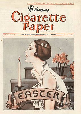 1930s vintage magazine 1930s vintage pager: Rothmans Cigarette Paper 1932 1930s UK easter magazines