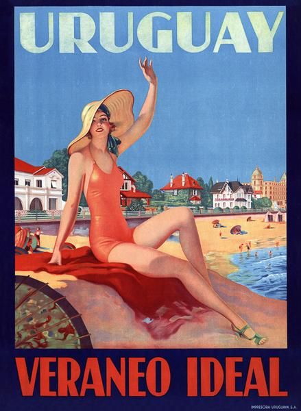 Vintage Travel Poster for Uruguay