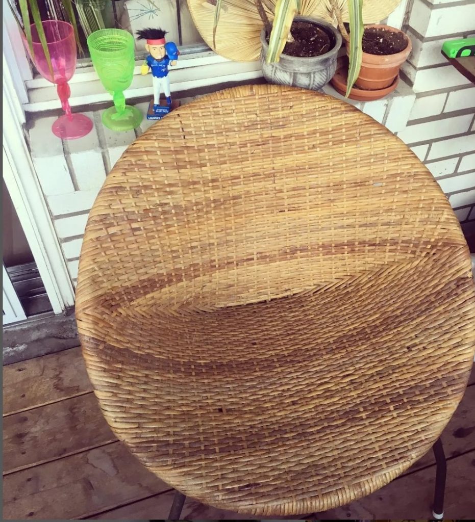 1960s vintage basket chair. 1960s Patio Furniture / 1960s Mid Century (MCM) Furniture. 