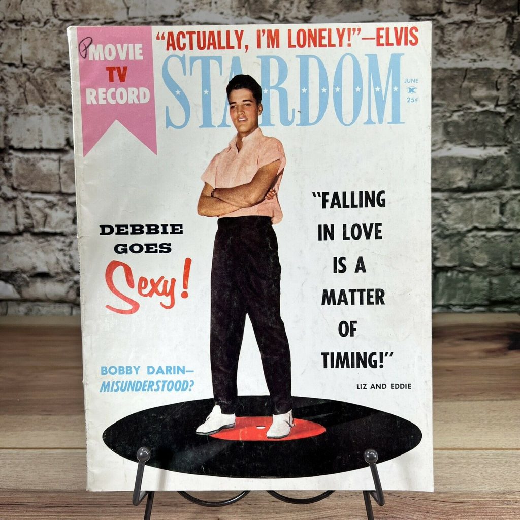 Stardom magazine June 1960 featuring Elvis on the Cover. 