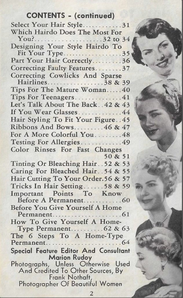 1950s Hairstyle Book: 1954 "How to Wear Your Hair -101 Better Hair Styles to increase your glamour & charm."