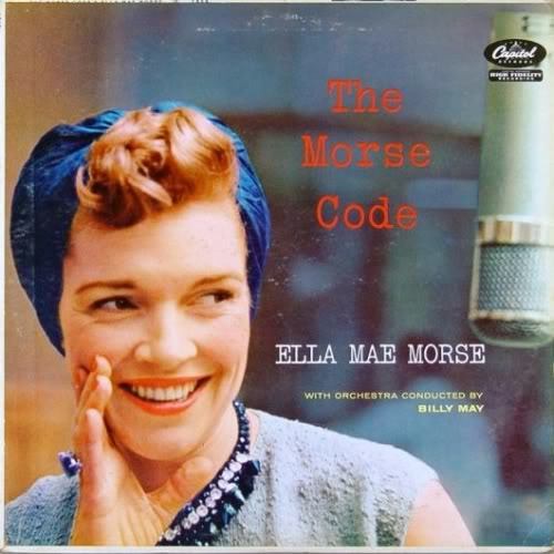 Big Band Singer Ella Mae Morse-Album cover features Ella in a 1940s Turban and 1940s Hairstyle. 