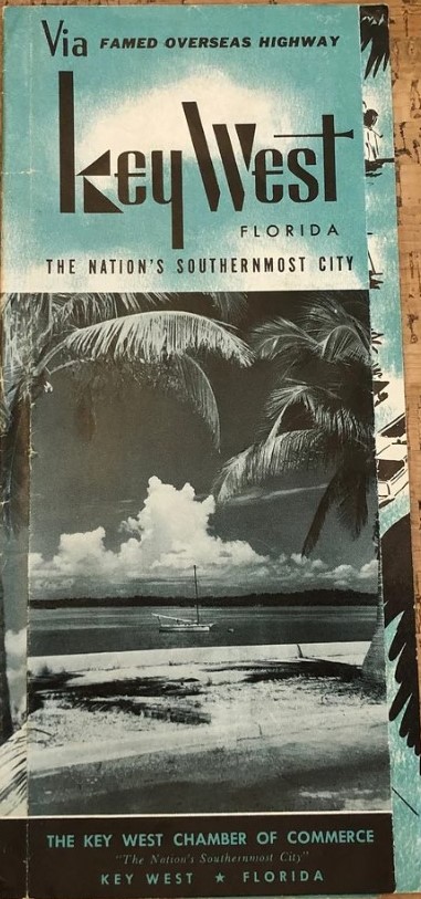 1950s Vintage Travel Brochure for Key West Florida