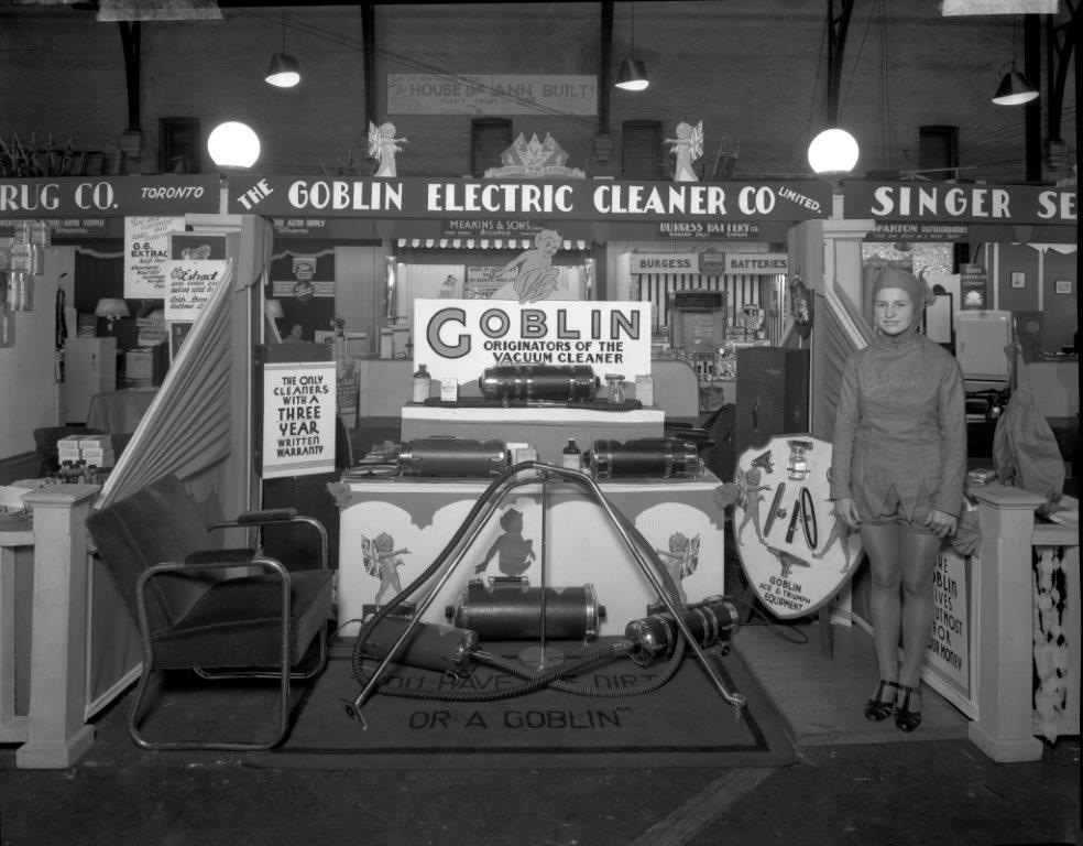 The Goblin Electric Display at The Toronto CNE, 1937 featuring a woman dressed as a goblin