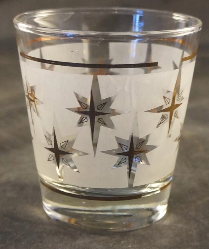 1950s / 1960s Mid Century Starburst Glassware from Dominion Glass Canada -Vintage Glassware. 