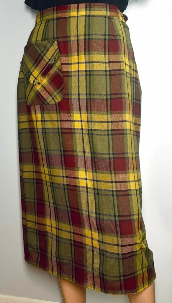 1950s Fashion: 1950s RR Henderson Ltd. Vintage Plaid Pencil Skirt