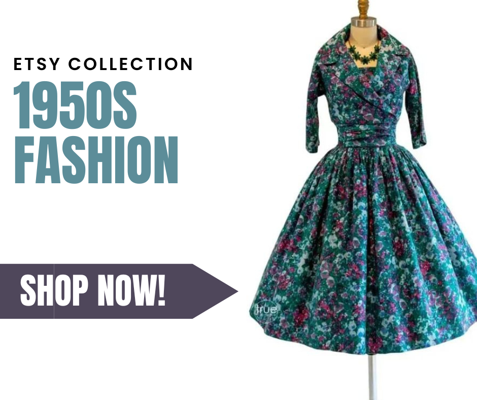 Shop Vintage 1950s Fashions / 1950s Clothing for Women & Men on Etsy via the Vintage Inn Blog Affiliate 