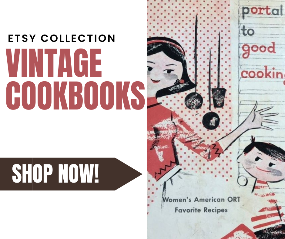 Shop Vintage cookbooks from the 1920s-1960s on Etsy via the Vintage Inn Blog Affiliate 