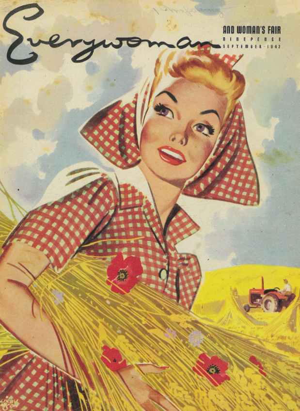 1940s Vintage Magazine: Full 56-page "Everywoman" magazine dating from March 1942, packed with social history and women's interest features 