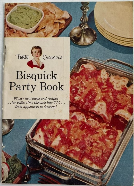 Vintage Betty Crocker Bisquick Party Book - Baking with Bisquick - Vintage 1950's Cookbook