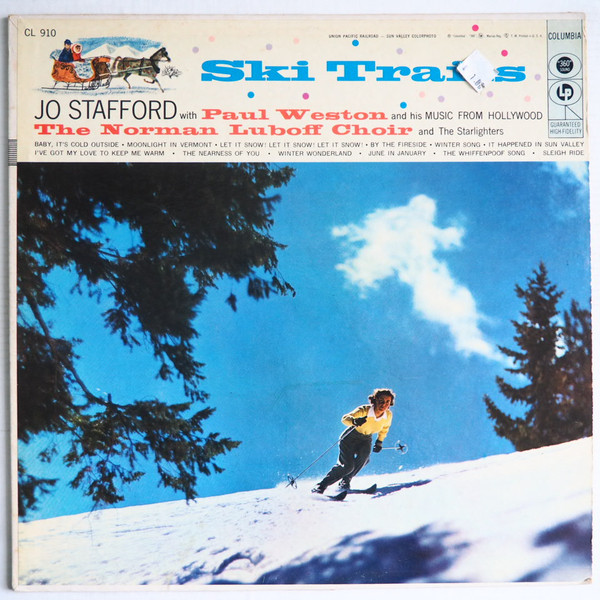 1950s Vintage Record-Perfect for Apres Ski....Jo Stafford's 1956 release Ski Trails, a classy collection of non-Christmas winter-themed songs like Let It Snow, I've Got My Love to Keep me Warm, June in January and many more.