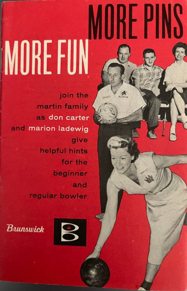 1950s Vintage Bowling Booklet from 1951-bowling history and instructional manual from the Brunswick-Balke-Collender Company
