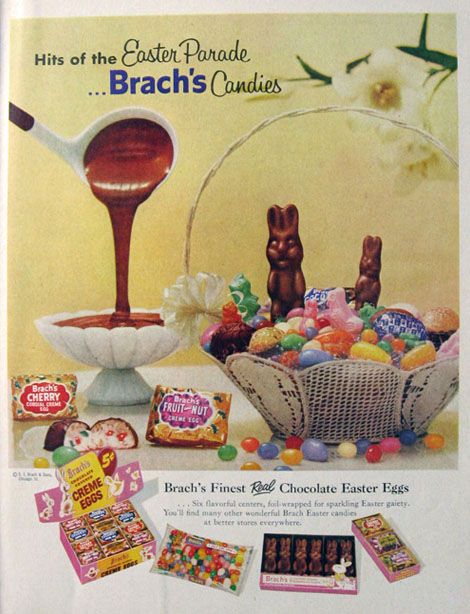 1950s Vintage Easter Advertising: 1957 Brach's Easter Candy Ad