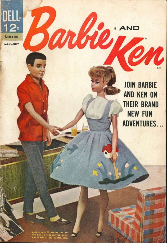 1963 Barbie and Ken Comic Book. "Join Barbie and Ken on their brand new fun adventures".