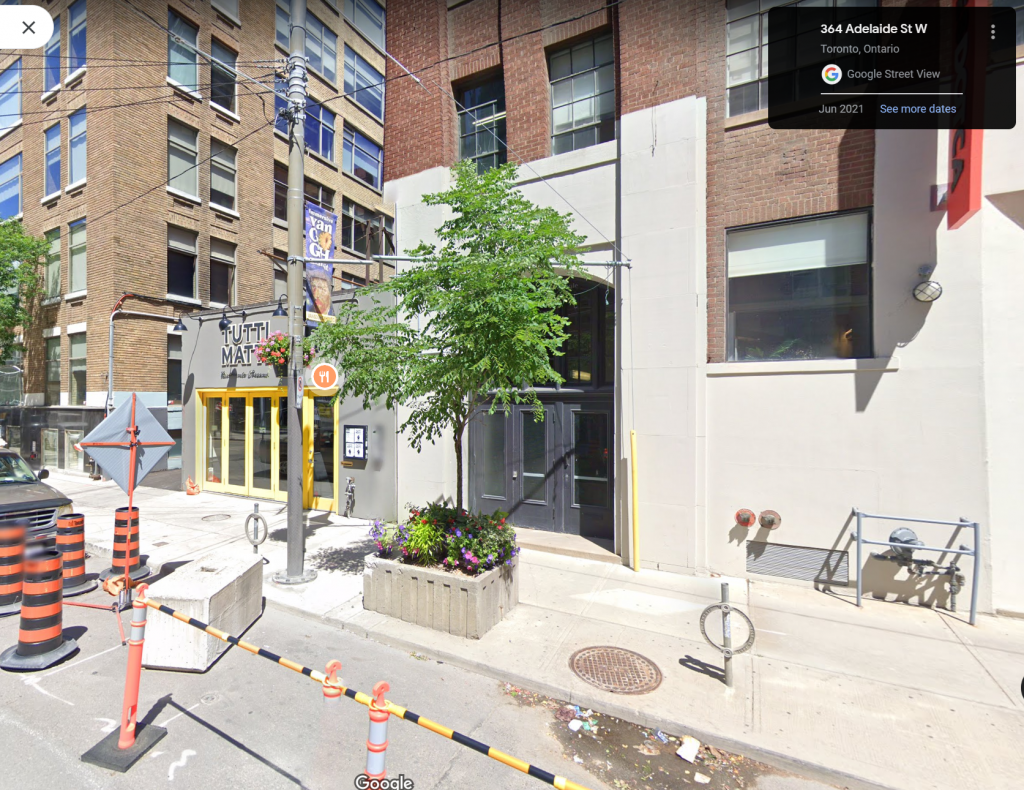 2023 Streetview of where 'Simons Restaurant' would of been in the 1950s in Toronto Canada.