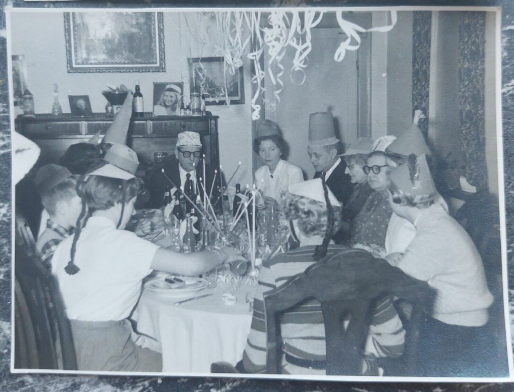 Vintage New Years eve photos: Celebration of New Year's Eve in Denmark in the 1950s