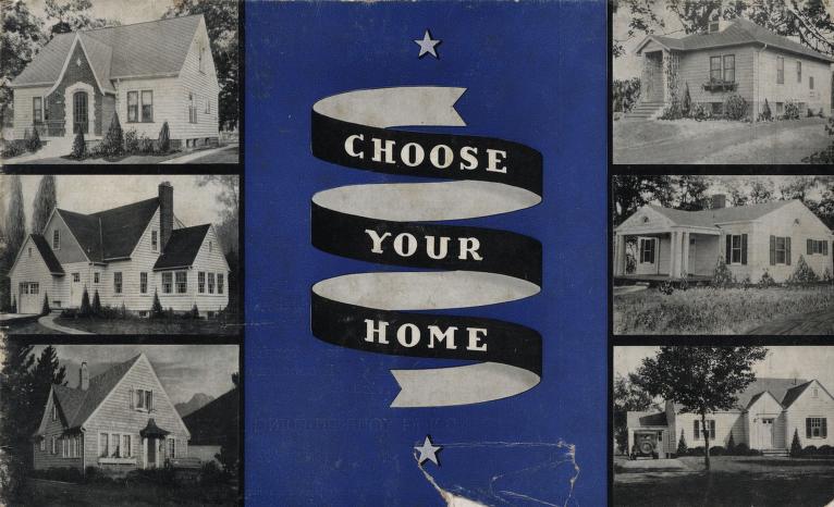 1930s vintage house plans from a 1938 "Choose Your Home -American Lumberman Homes of Modest Cost" book