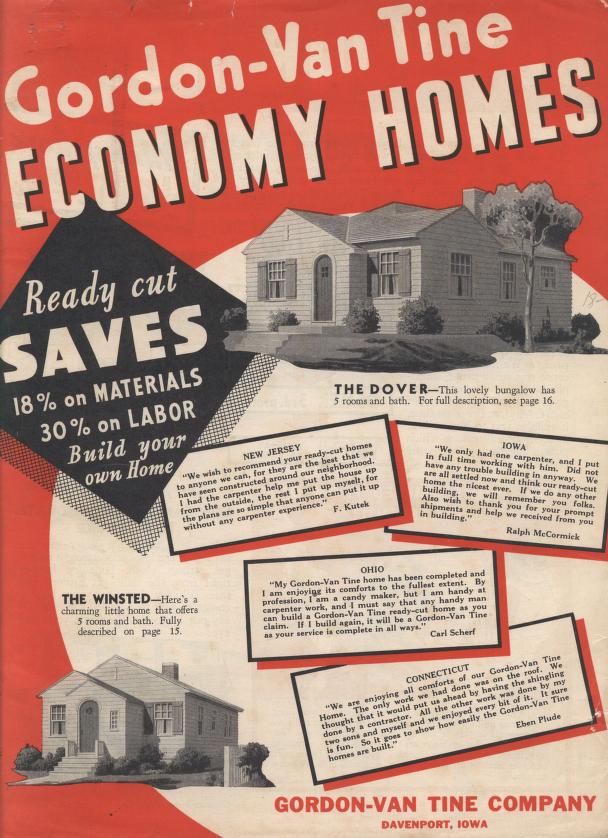 1930s Vintage House plans: 1936-"Gordon-Van Tine Economy Homes"