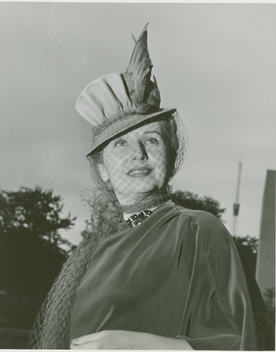 1940s Fashion: Hat designed for "Best Dressed American Woman" at the World of Fashion exhibit at the 1939 / 1940 New York City Worlds Fair. 