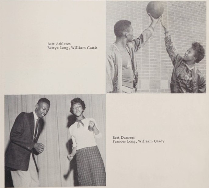 1950s Vintage Yearbook: 1958 'Blue Flame' Yearbook from a Historically Black HS-Central High School (Hillsborough, N.C.) featuring the "Most Athletic" & "Best Dancers".